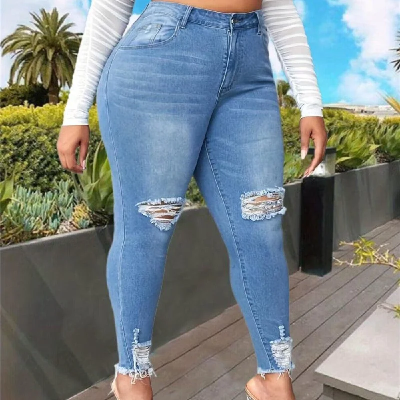 Ripped Plus Size Jeans