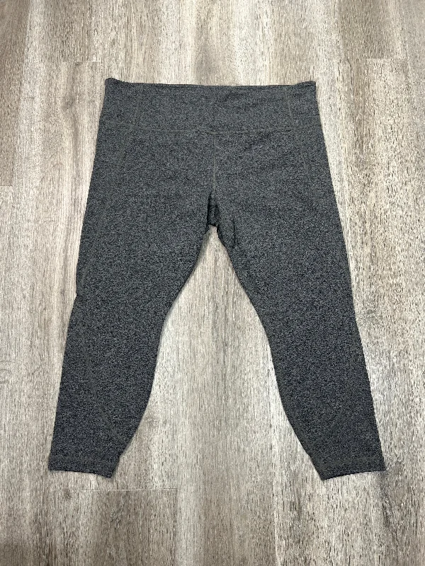 Athletic Leggings Capris By Athleta In Grey, Size: 1x