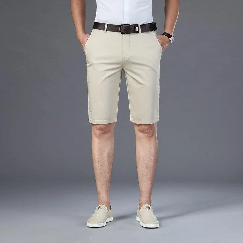 Men's Casual Elastic Slim Fit Shorts