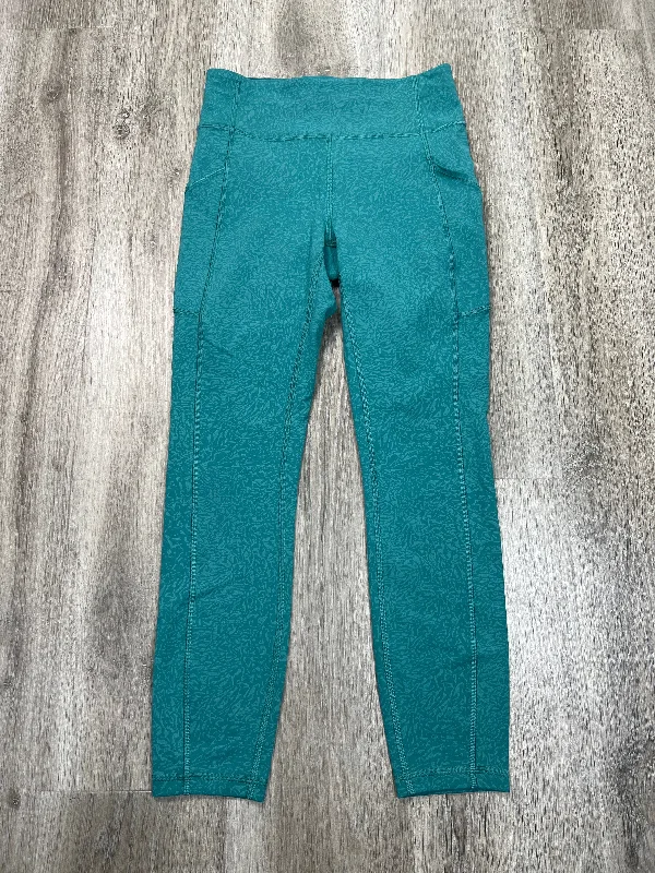 Athletic Leggings By Lululemon In Teal, Size: S