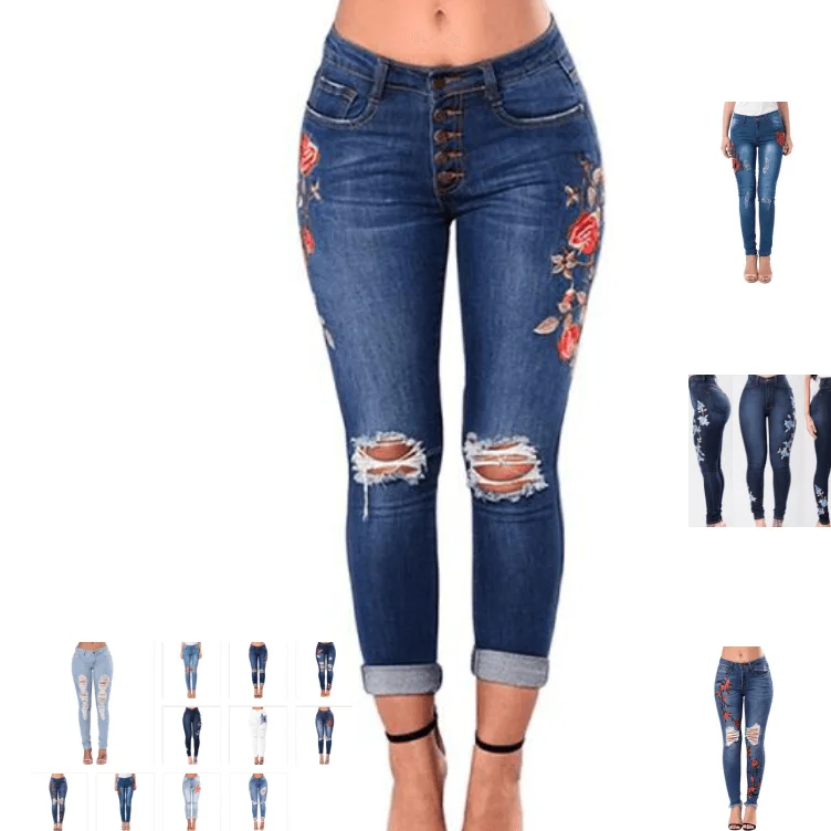 Women Jeans Pencil Pants Denim Jeans