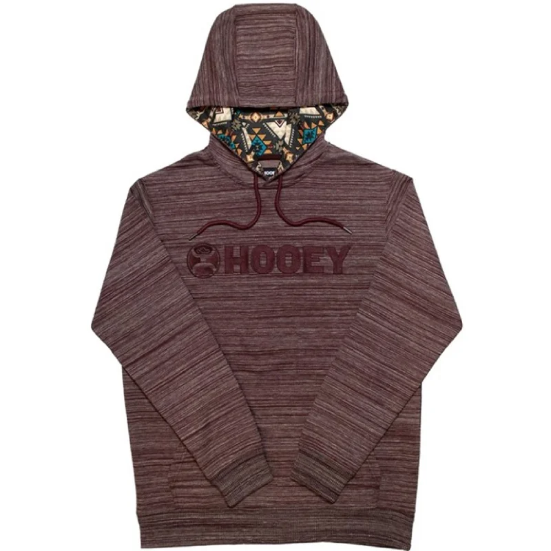 Hooey Men's Lock-Up Burgundy Hoody