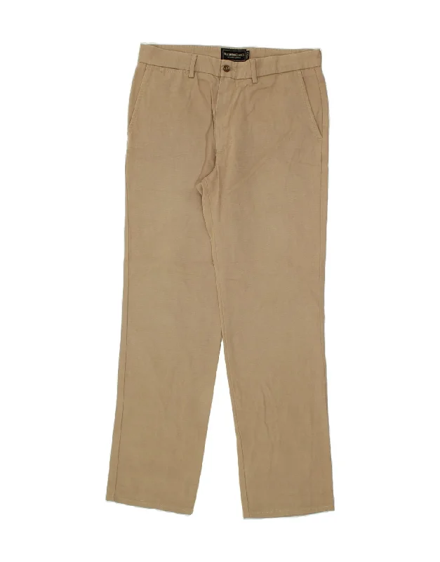 MARLBORO CLASSICS Mens Straight Chino Trousers EU 48 Medium W34 L31 Beige