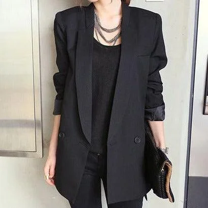 Jacket and Blazer Female Notched Collar