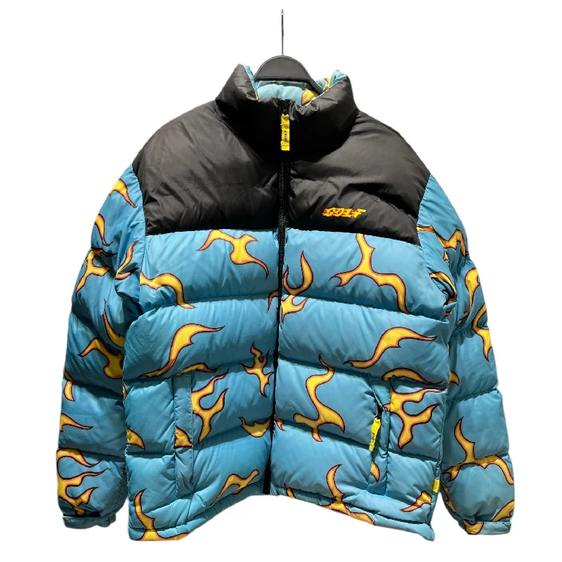 GOLF WANG/Puffer Jkt/L/Cotton/BLU/Animal Pattern/