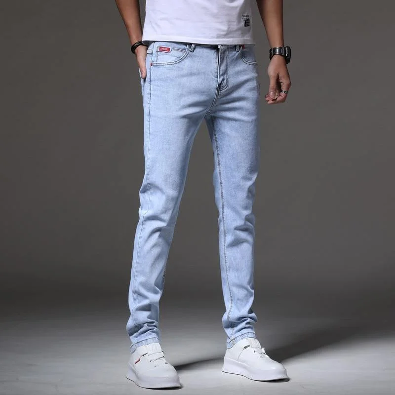 Vintage Style Men's Slim Fit Jeans