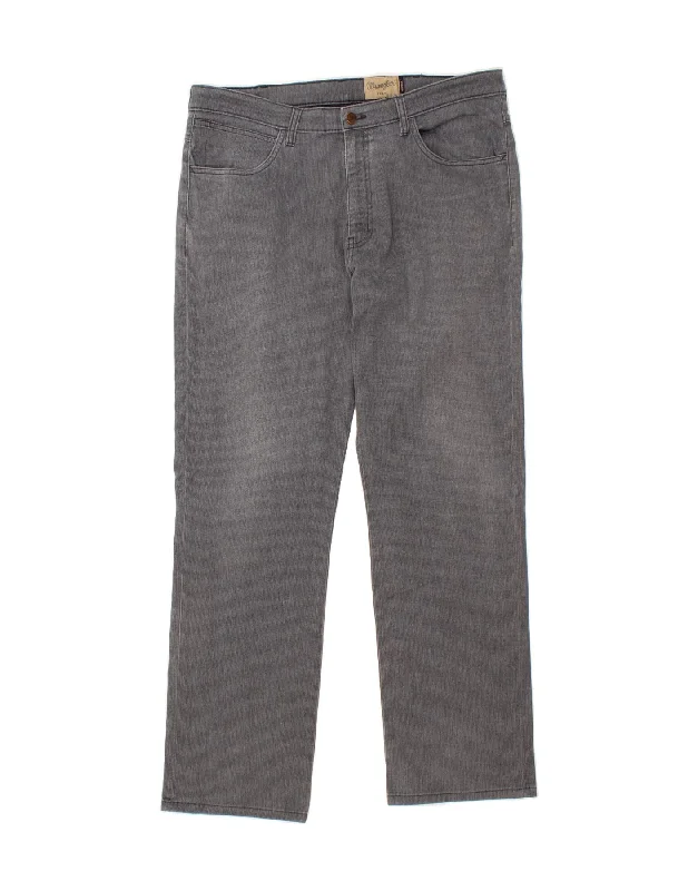 WRANGLER Mens Arizona Stretch Straight Casual Trousers  W38 L32 Grey