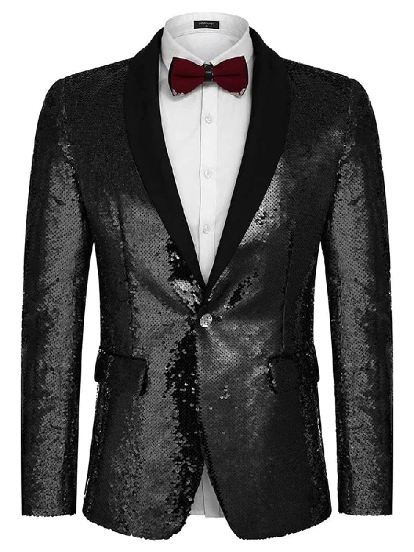 Shiny Sequin Blazer Tuxedo Suit (US Only)