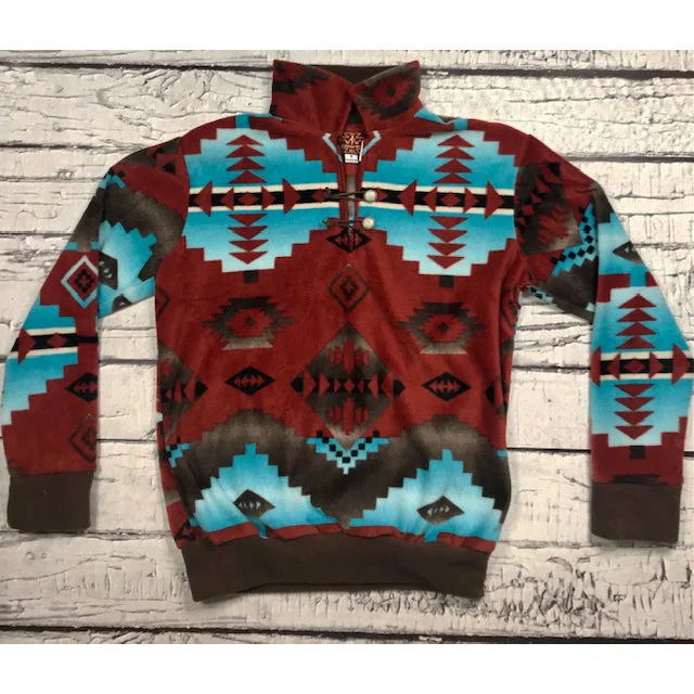 Western Wits Men's Red Canyon Pullover