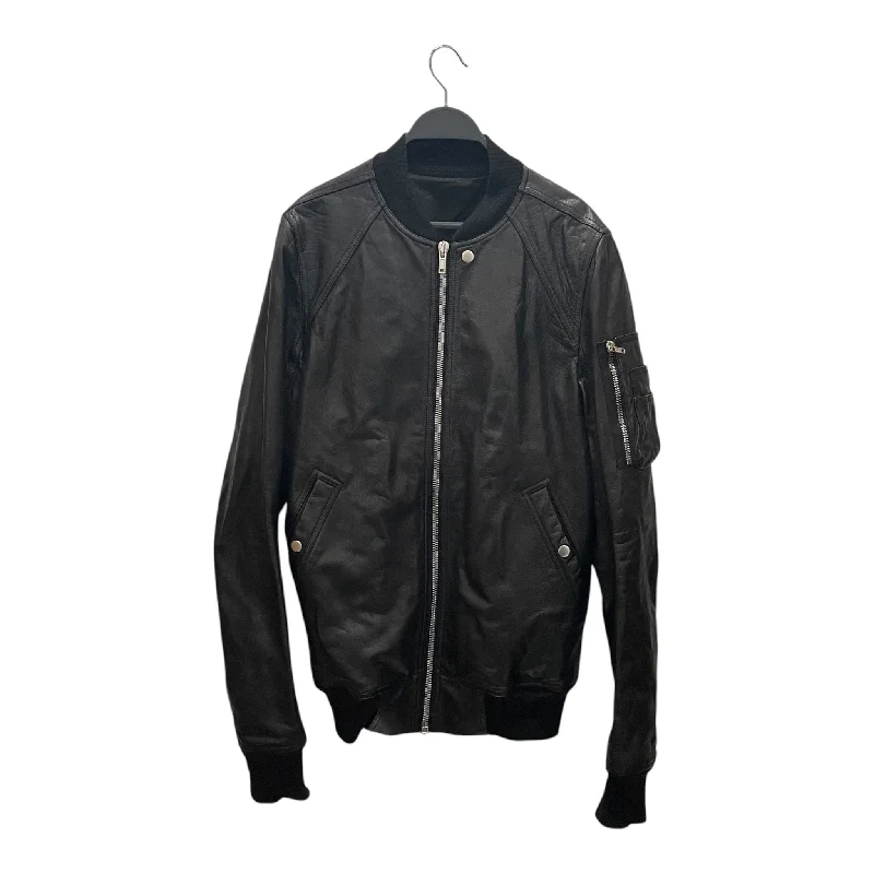 Rick Owens/Leather Jkt/44/Leather/BLK/BOMBER JACKET