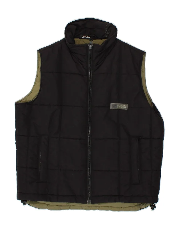 CAT Mens Padded Gilet UK 38 Medium Black Polyamide