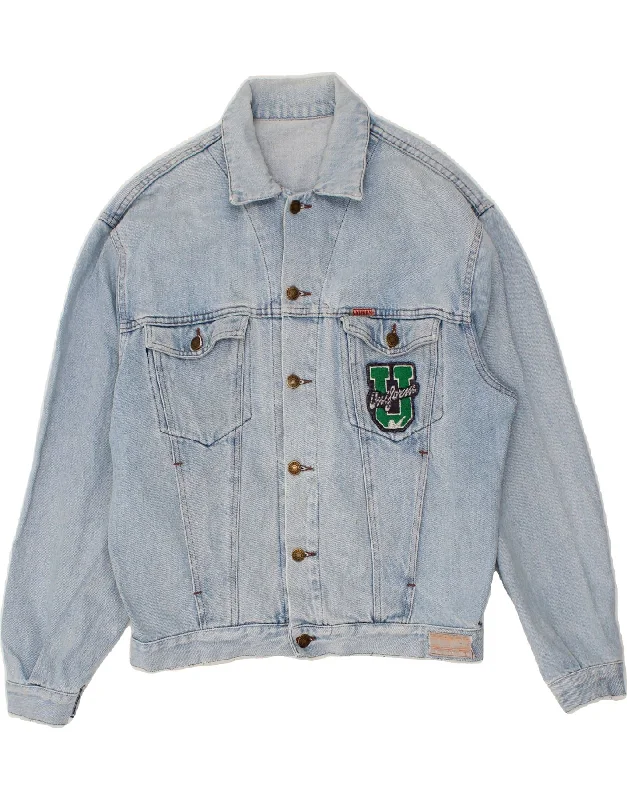 UNIFORM Mens Denim Jacket UK 40 Large Blue