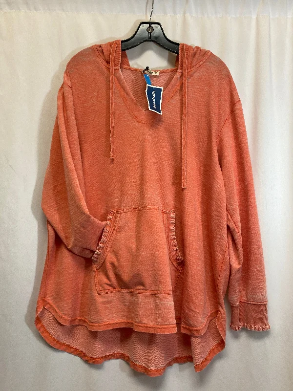 Top Long Sleeve By Jane And Delancey In Peach, Size: 1x