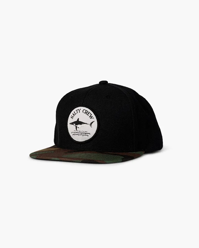 Bruce 6 Panel - Black Camo