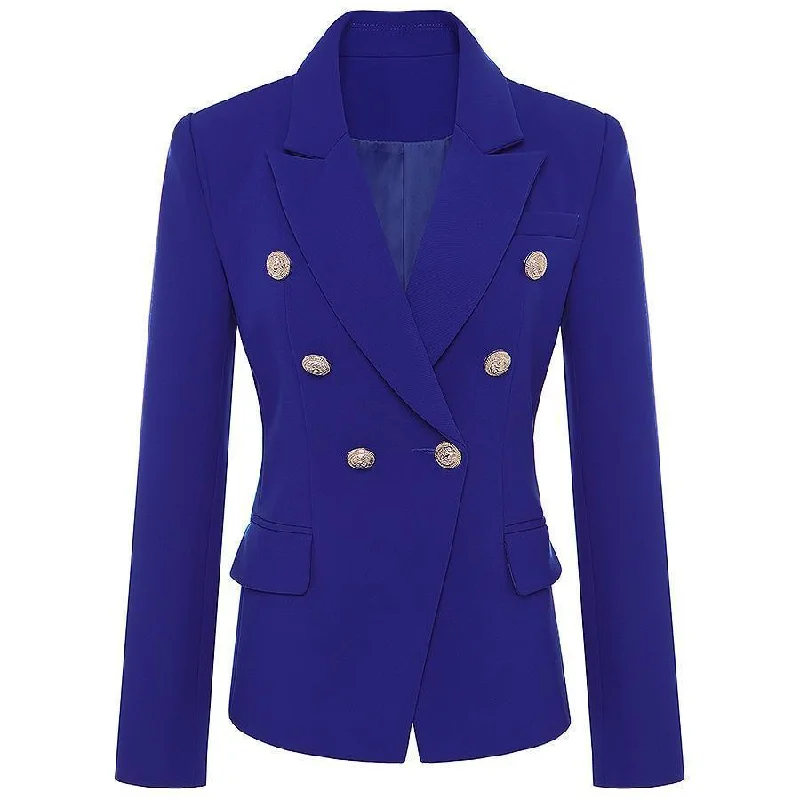 The Inspiration Double-Breasted Blazer Women - Formal-Business - Plain-Solid