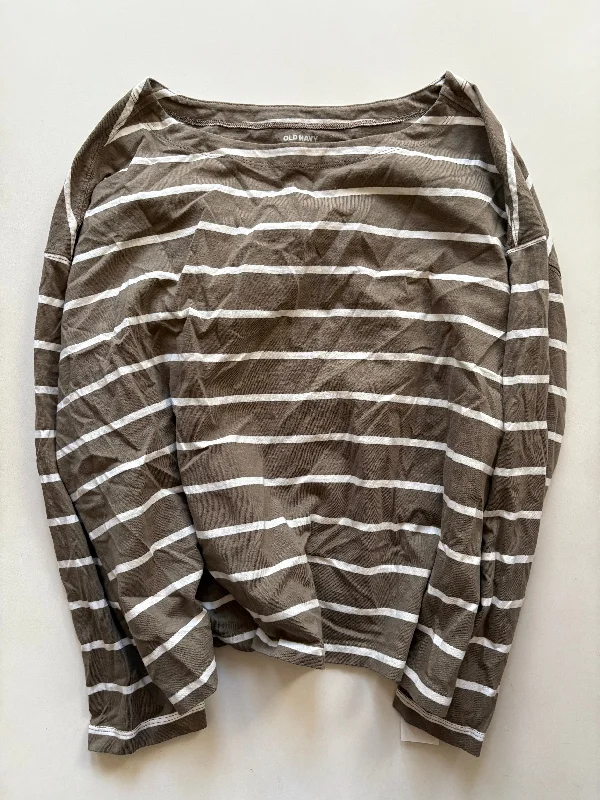 Top Long Sleeve By Old Navy In Striped Pattern, Size: 2x