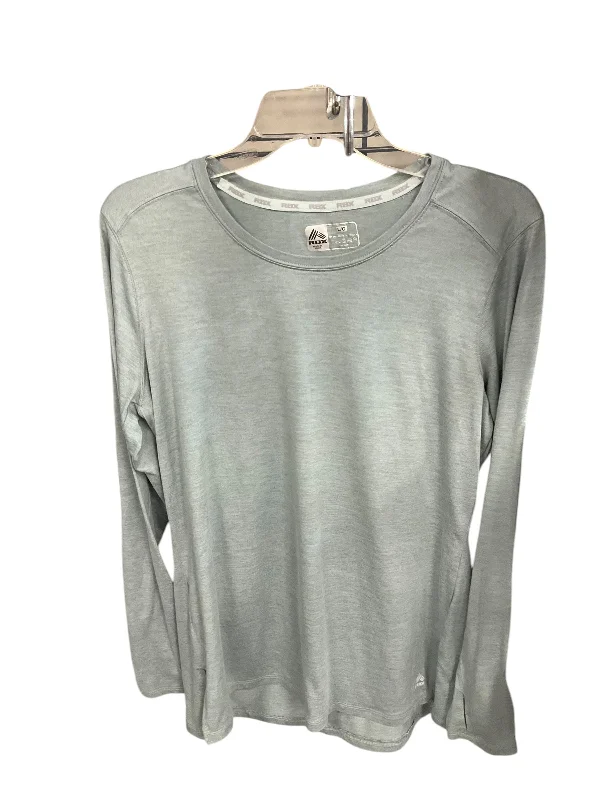 Athletic Top Long Sleeve Crewneck By Rbx In Teal, Size: L