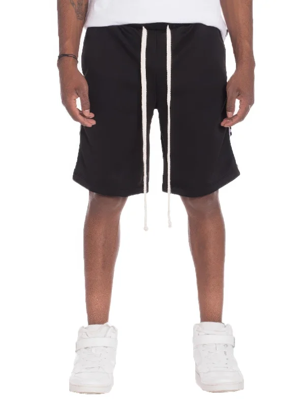 Mens Checkered Stripe Track Shorts