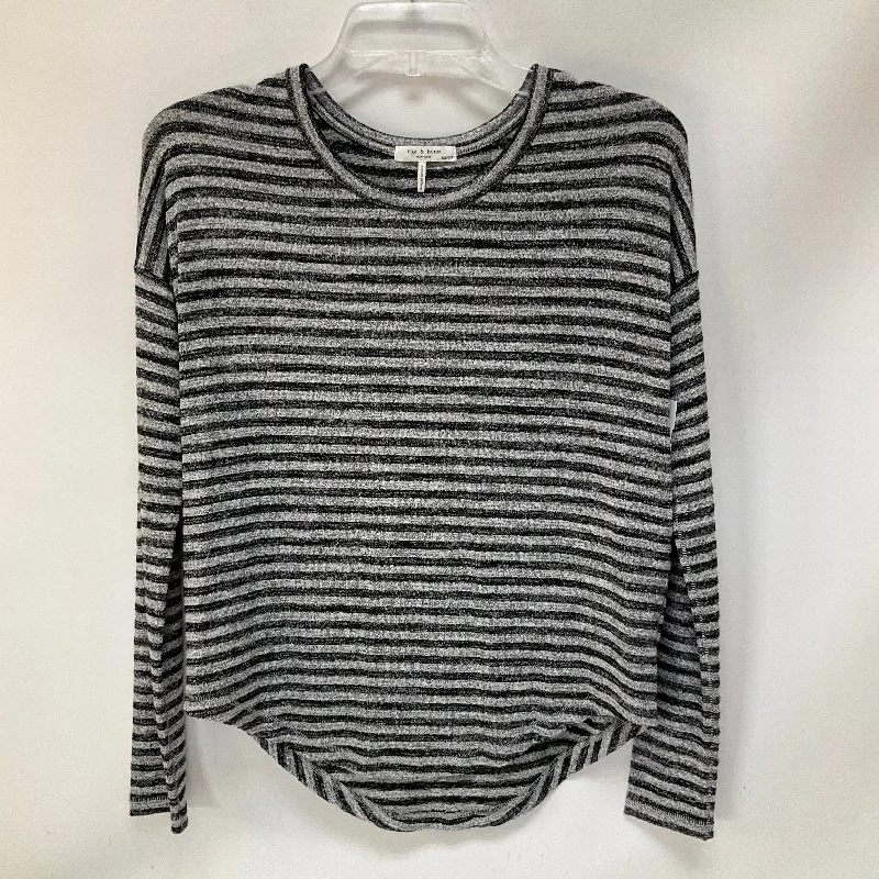 Top Long Sleeve By Rag And Bone In Striped Pattern, Size: Xxs