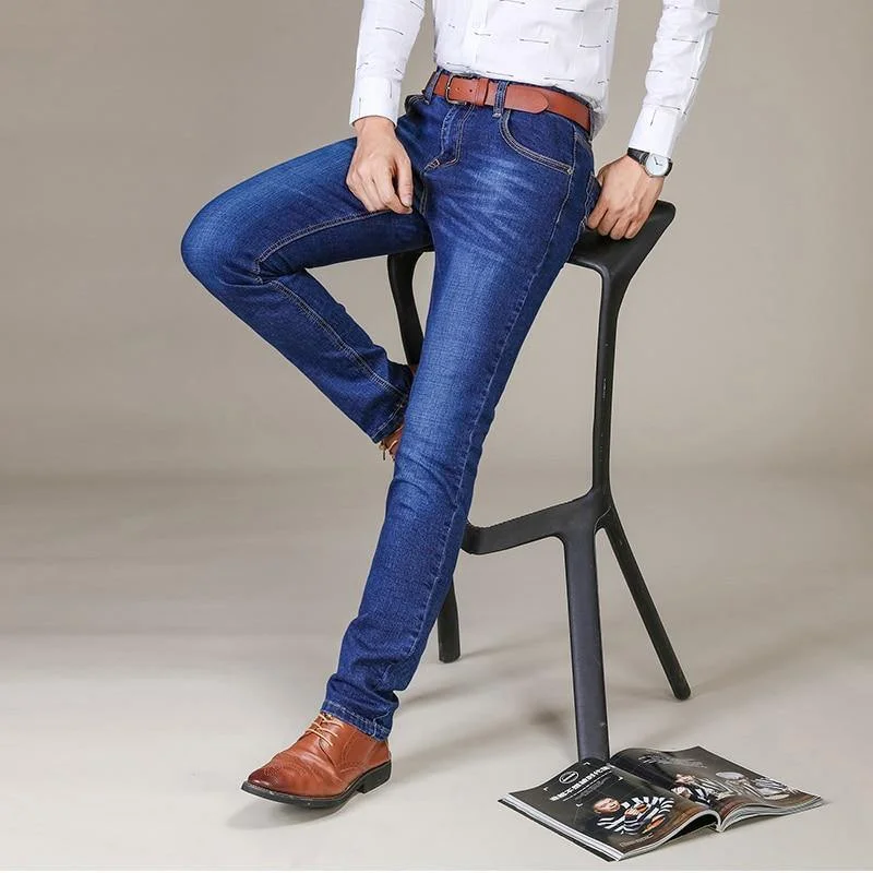 Men's Slim Fit Business Classic Stretch Jeans