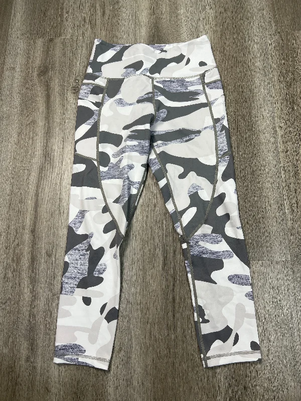 Athletic Leggings By Zyia In Camouflage Print, Size: S