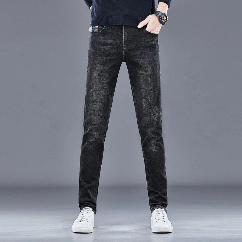 Men's Classic Slim Fit Business Luxury Jeans