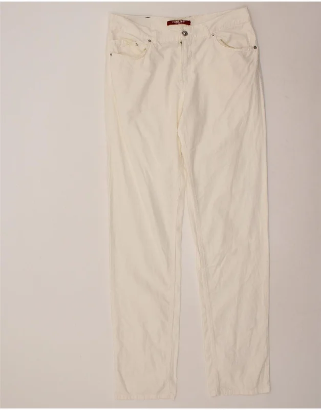 CARRERA Mens Straight Casual Trousers W34 L34 White