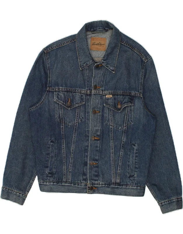 LEVI STRAUSS & CO Mens Denim Jacket UK 40 Large Blue Cotton