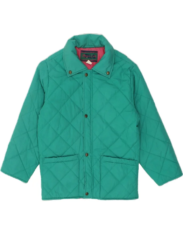 FILA Mens Quilted Jacket IT 44 XS Green Polyester