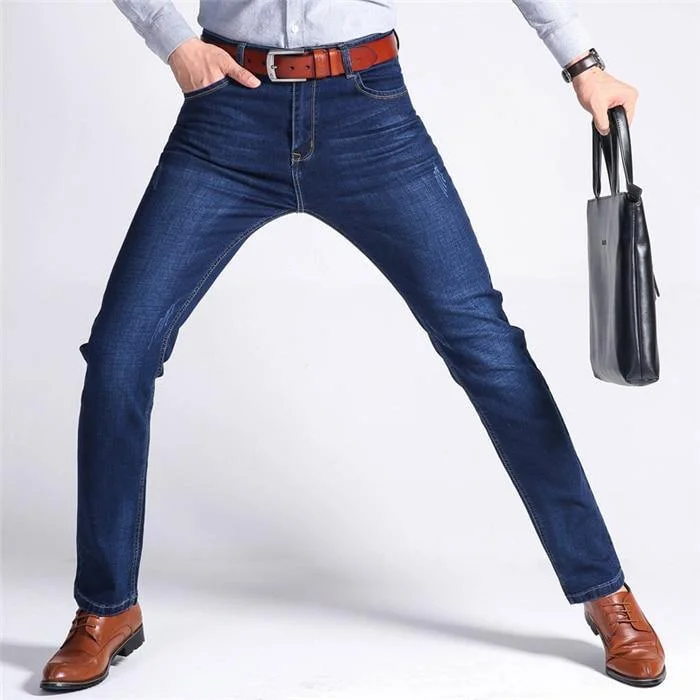 Classic Style Men's Casual Stretchy Jeans