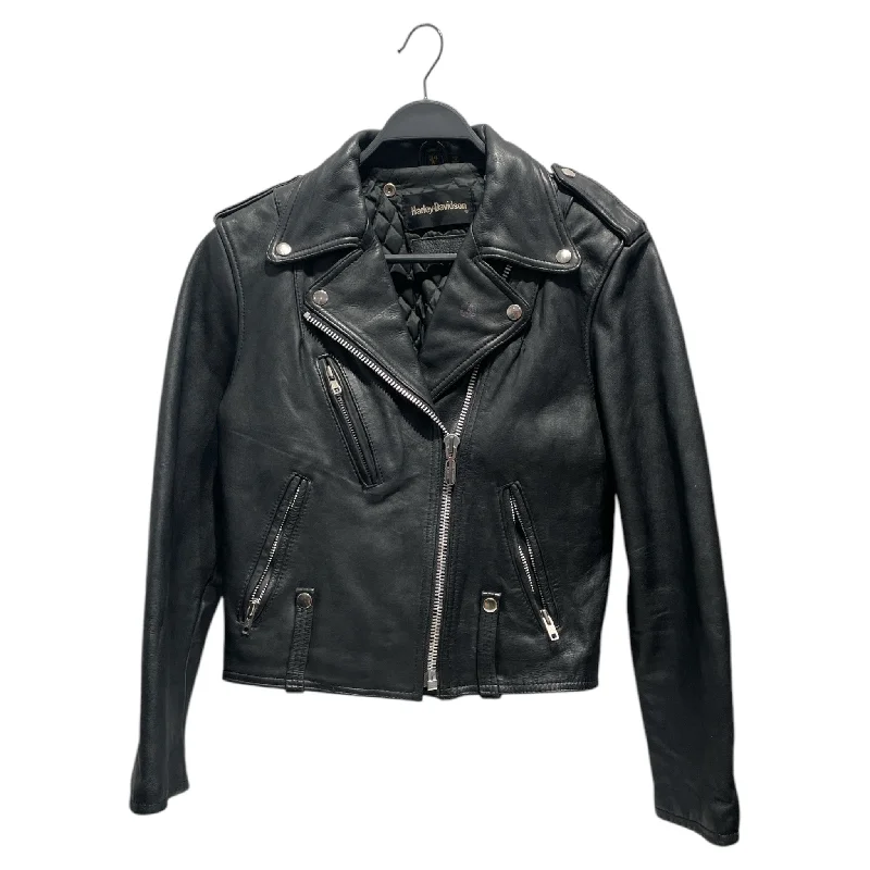 HARLEY DAVIDSON/Leather Jkt/34/Leather/BLK/Harley leather jkt