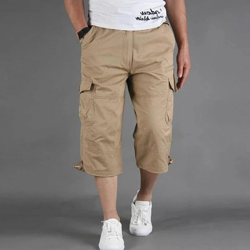 Men's Casual Knee Length Cargo Shorts