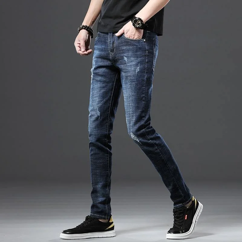 JANTOUR Men's Casual Slim Fit Jeans