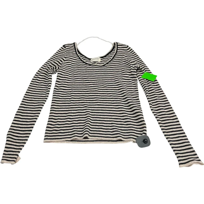 Top Long Sleeve By Universal Thread In Black & Cream, Size: Xl