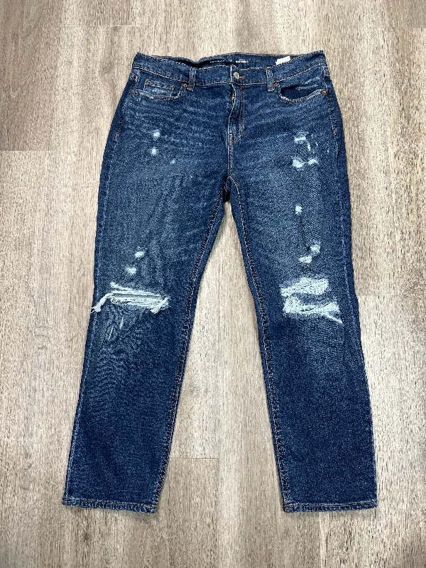 Jeans Boyfriend By Old Navy In Blue Denim, Size: 10