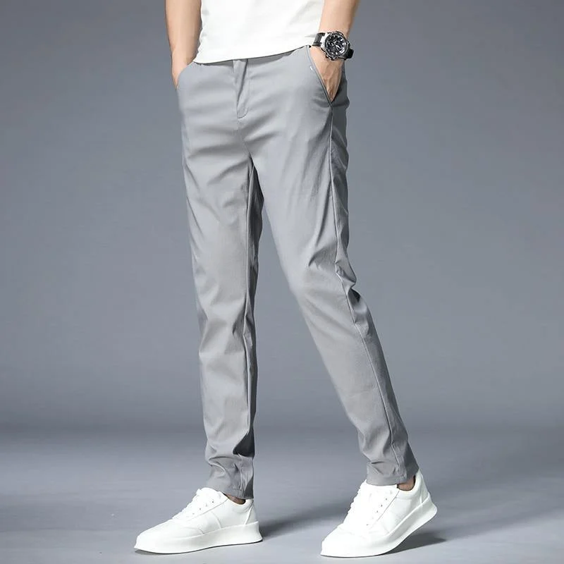 JANTOUR Men's Solid Color Casual Pants