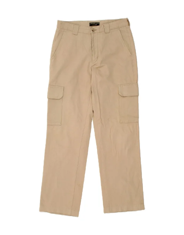 LEE Mens Straight Cargo Trousers W30 L31  Beige Cotton