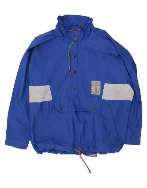 DOLOMITE Mens Anorak Jacket UK 40 Large  Blue Colourblock Polyester