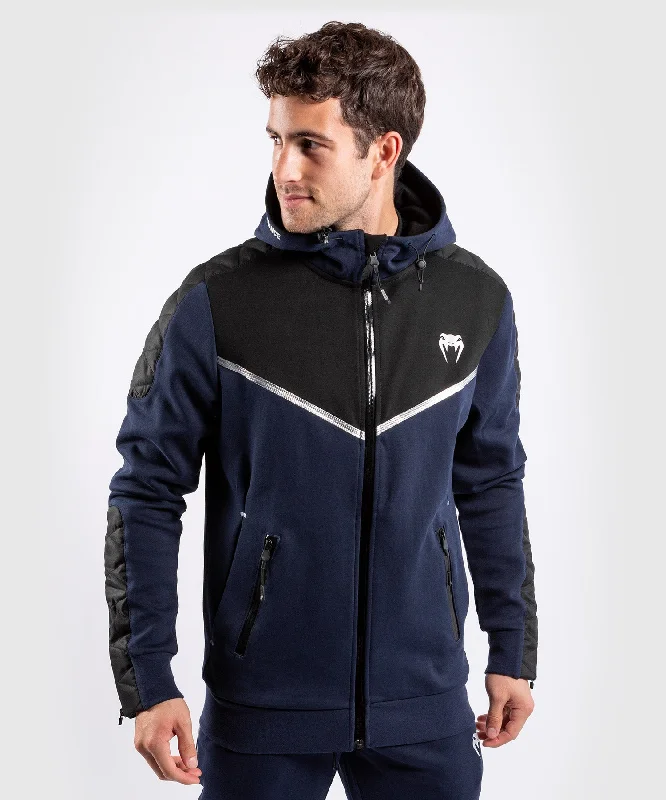 Venum Laser Evo Hoodie - Navy/Silver