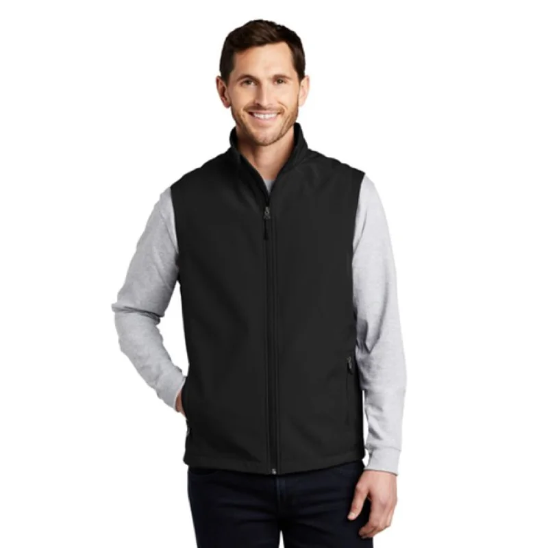 Port Authority Men's Black Softshell Vest