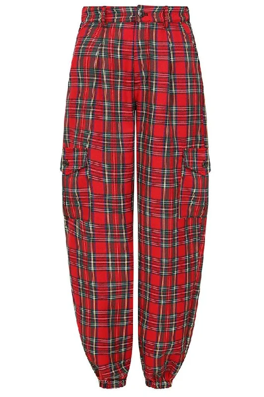 Gothic Tapered Tartan Trousers