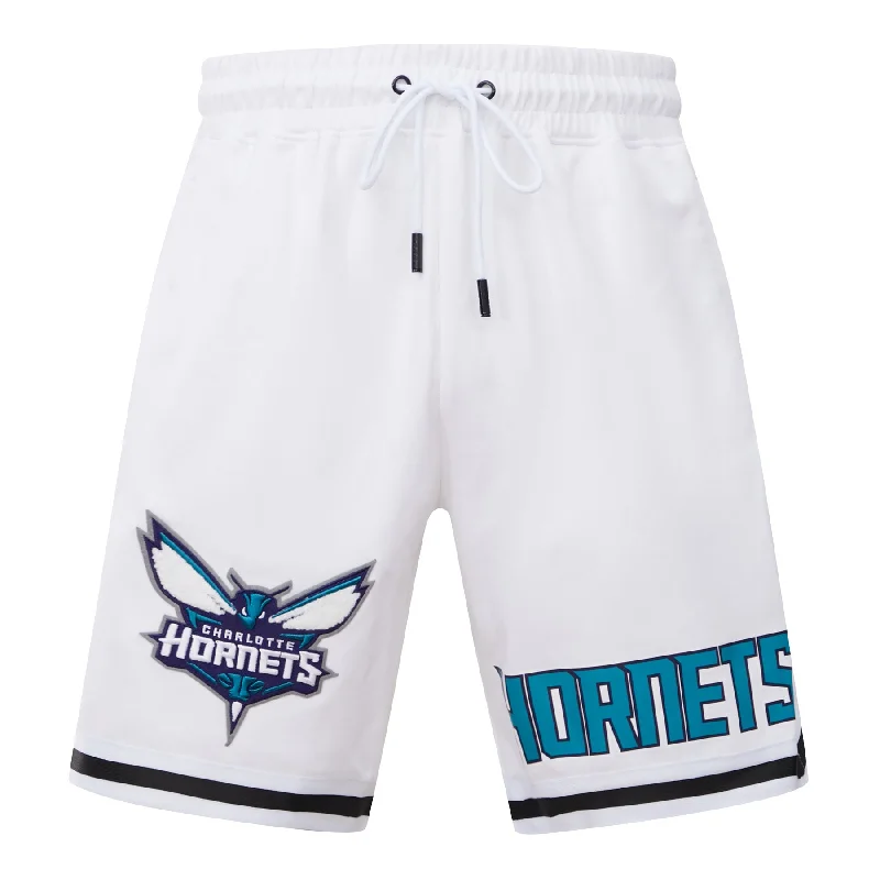 NBA CHARLOTTE HORNETS CLASSIC CHENILLE MEN'S SHORT (WHITE)