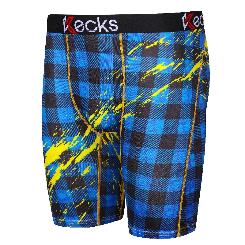 Blue Flannel Mens Boxer Shorts