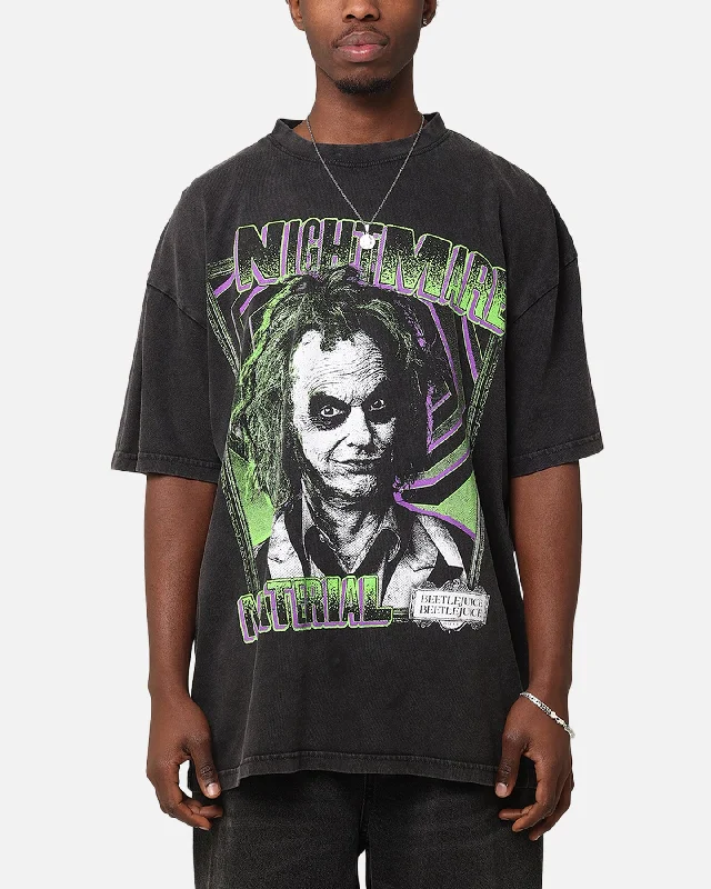 Goat Crew X Beetlejuice Beetlejuice 2 Vintage T-Shirt Black Acidwash