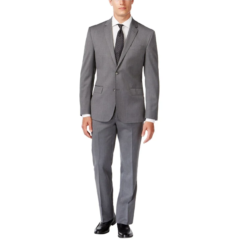 Kenneth Cole Mens Performance Formal Tuxedo, Grey, 42 Long / 36W x UnfinishedL