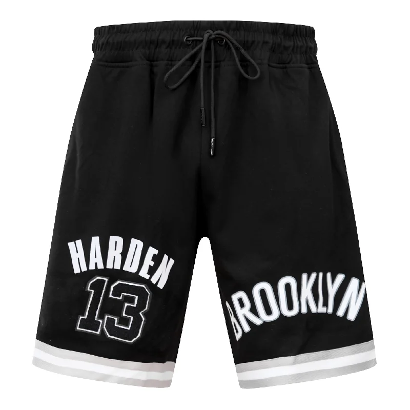 NBA BROOKLYN NETS HARDEN PRO TEAM MEN'S SHORT (BLACK)