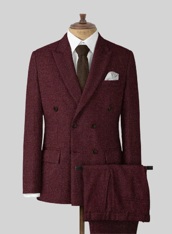 Naples Sangria Tweed Suit