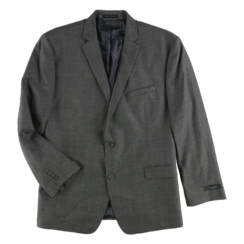 Marc New York Mens Windowpane Two Button Blazer Jacket