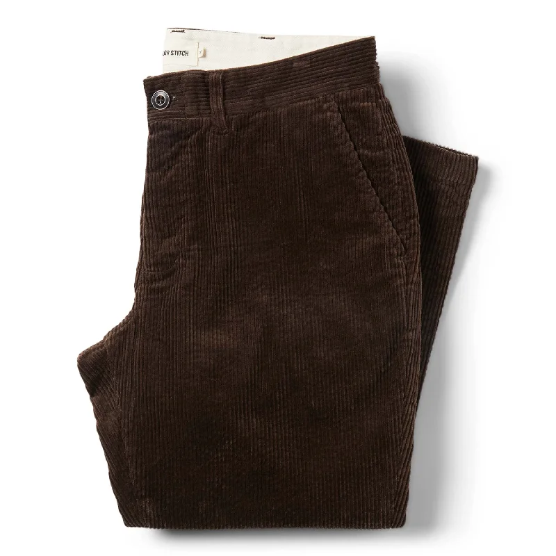 The Democratic Foundation Pant in Espresso Cord