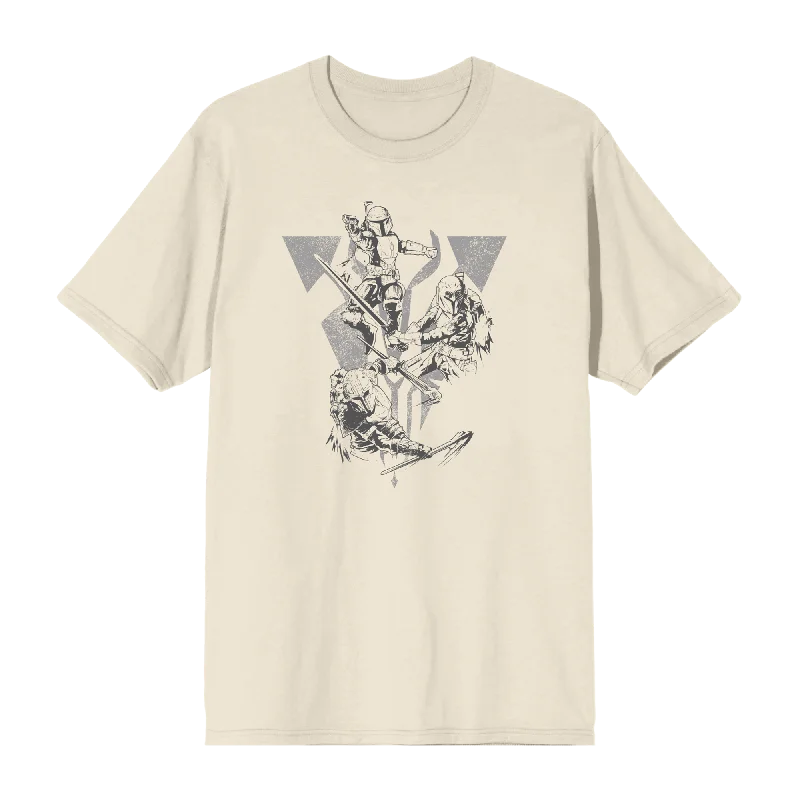 Axe Woves, The Armorer and Bo Katan with Mythosaur Natural Tee